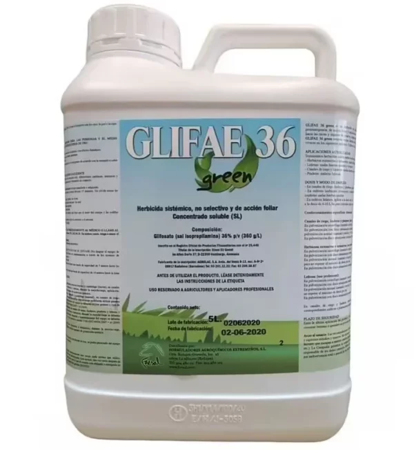 Desherbant GLIFAE 5L Herbicide Glyphosate Professionnel